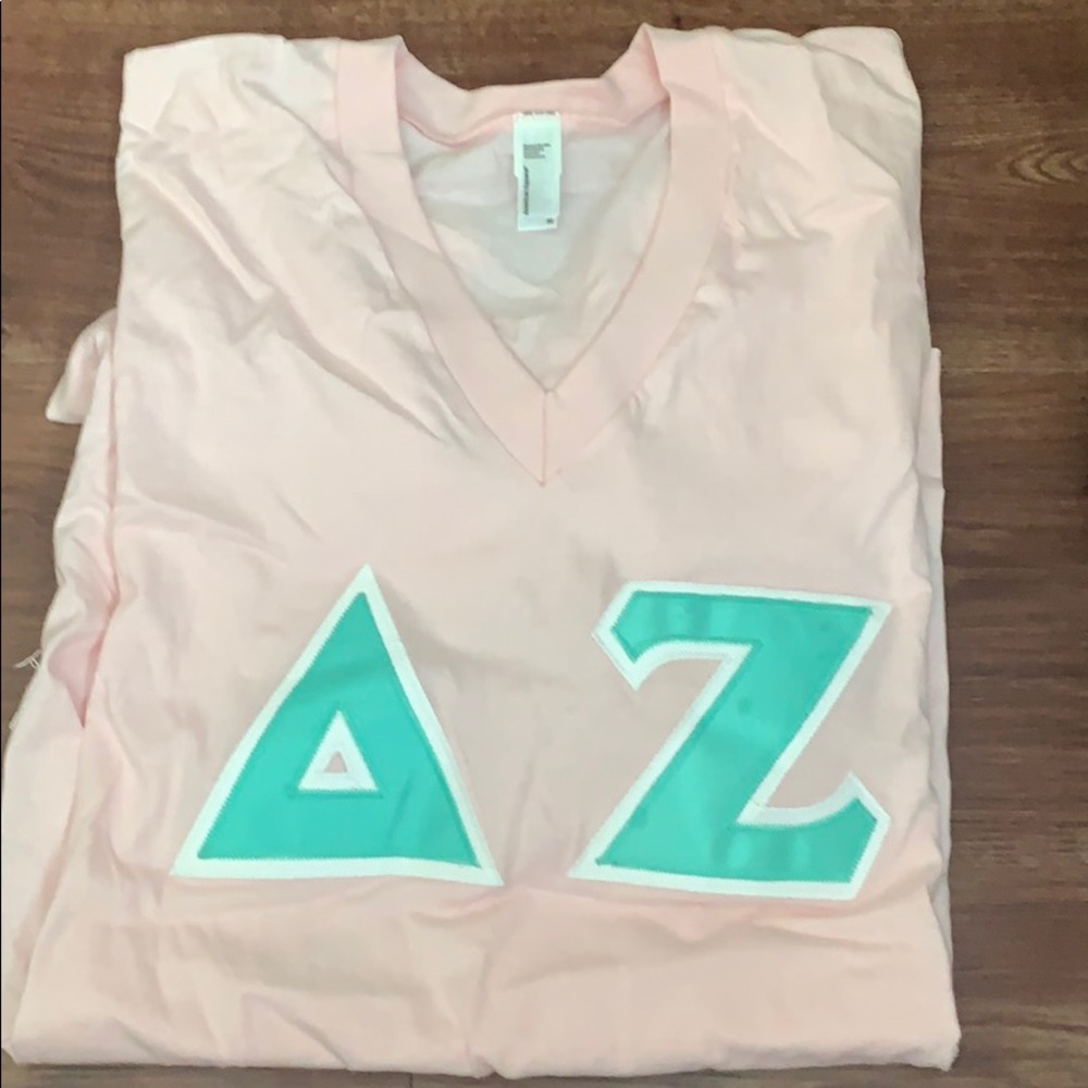 Delta Zeta lettered shirt